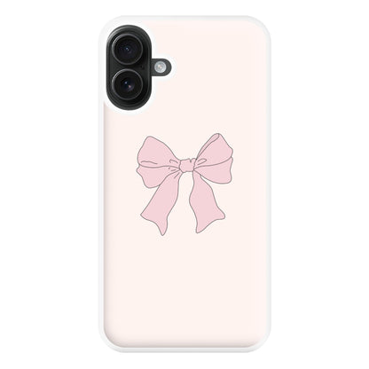 Bow - Clean Girl Aesthetic Phone Case for iPhone 16 Plus