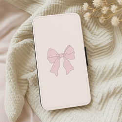 Bow - Clean Girl Aesthetic Wallet Phone Case