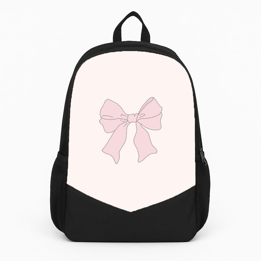 Bow - Clean Girl Aesthetic Large Backpack