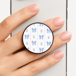 Pink Bows Pattern - Clean Girl Aesthetic Phone Grip