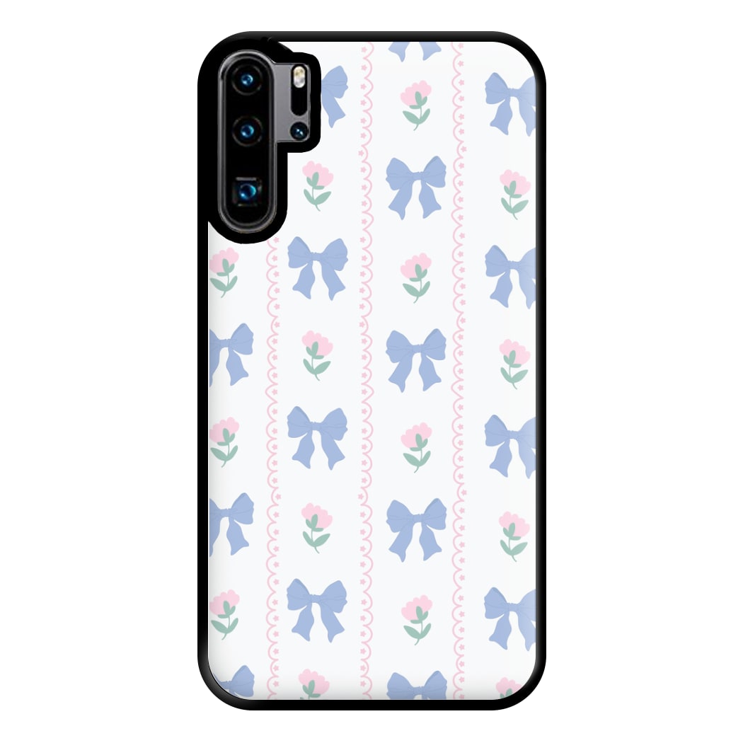 Pink Bows Pattern - Clean Girl Aesthetic Phone Case for Huawei P30 Pro