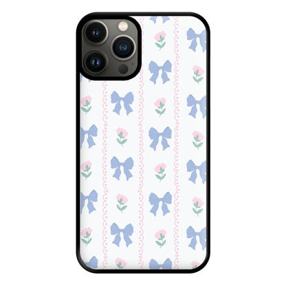 Pink Bows Pattern - Clean Girl Aesthetic Phone Case for iPhone 11 Pro Max