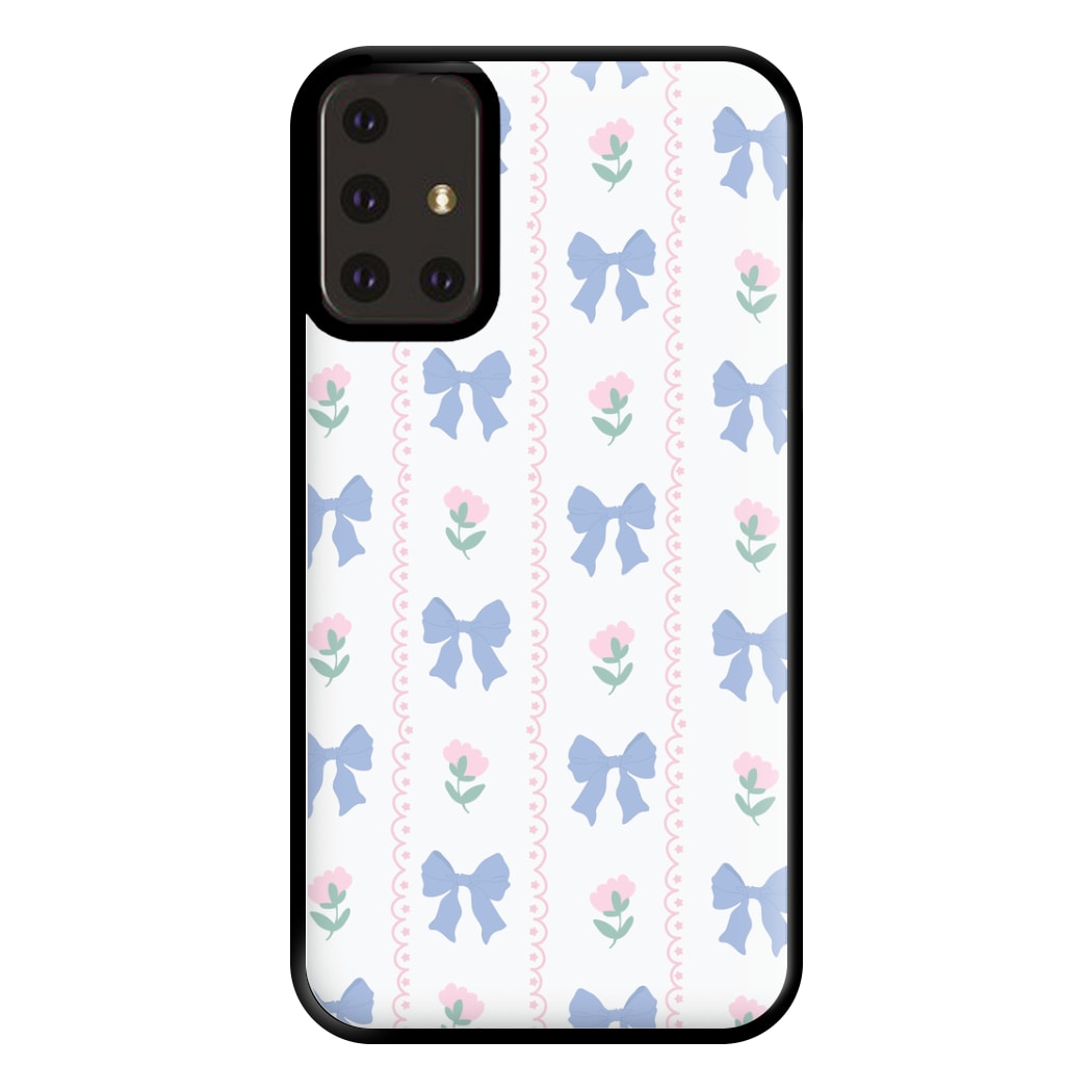 Pink Bows Pattern - Clean Girl Aesthetic Phone Case for Galaxy A71