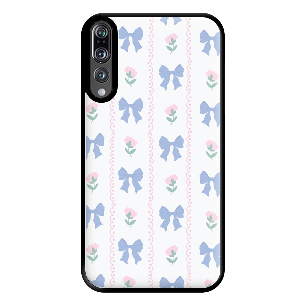 Pink Bows Pattern - Clean Girl Aesthetic Phone Case for Huawei P20 Pro