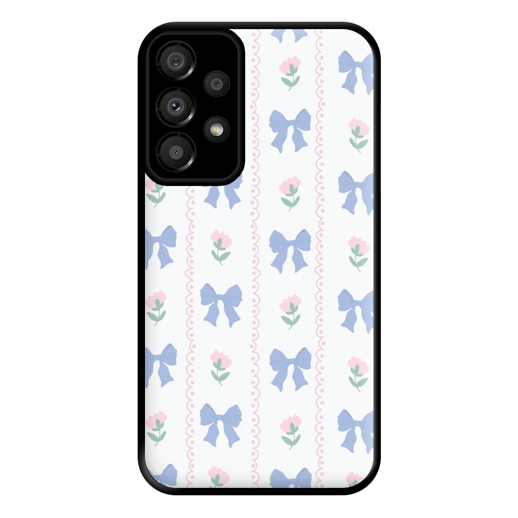 Pink Bows Pattern - Clean Girl Aesthetic Phone Case for Galaxy A33