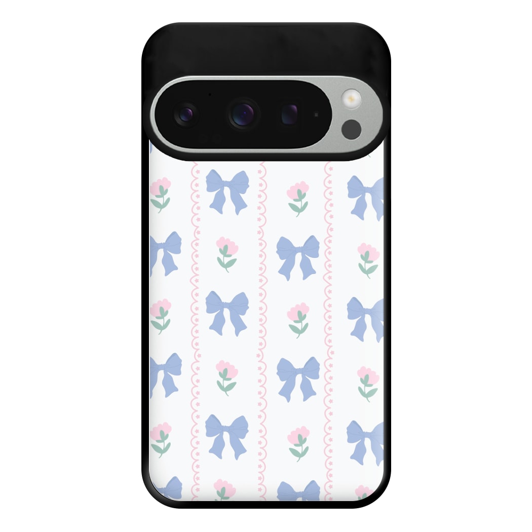 Pink Bows Pattern - Clean Girl Aesthetic Phone Case for Google Pixel 9 Pro XL