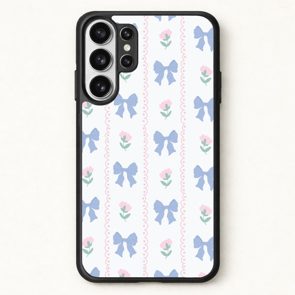 Pink Bows Pattern - Clean Girl Aesthetic Phone Case for Galaxy S26 Ultra
