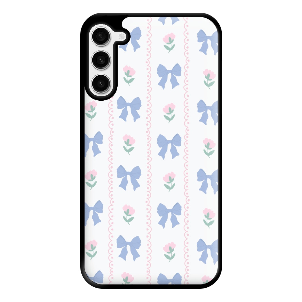 Pink Bows Pattern - Clean Girl Aesthetic Phone Case for Galaxy S23 Plus