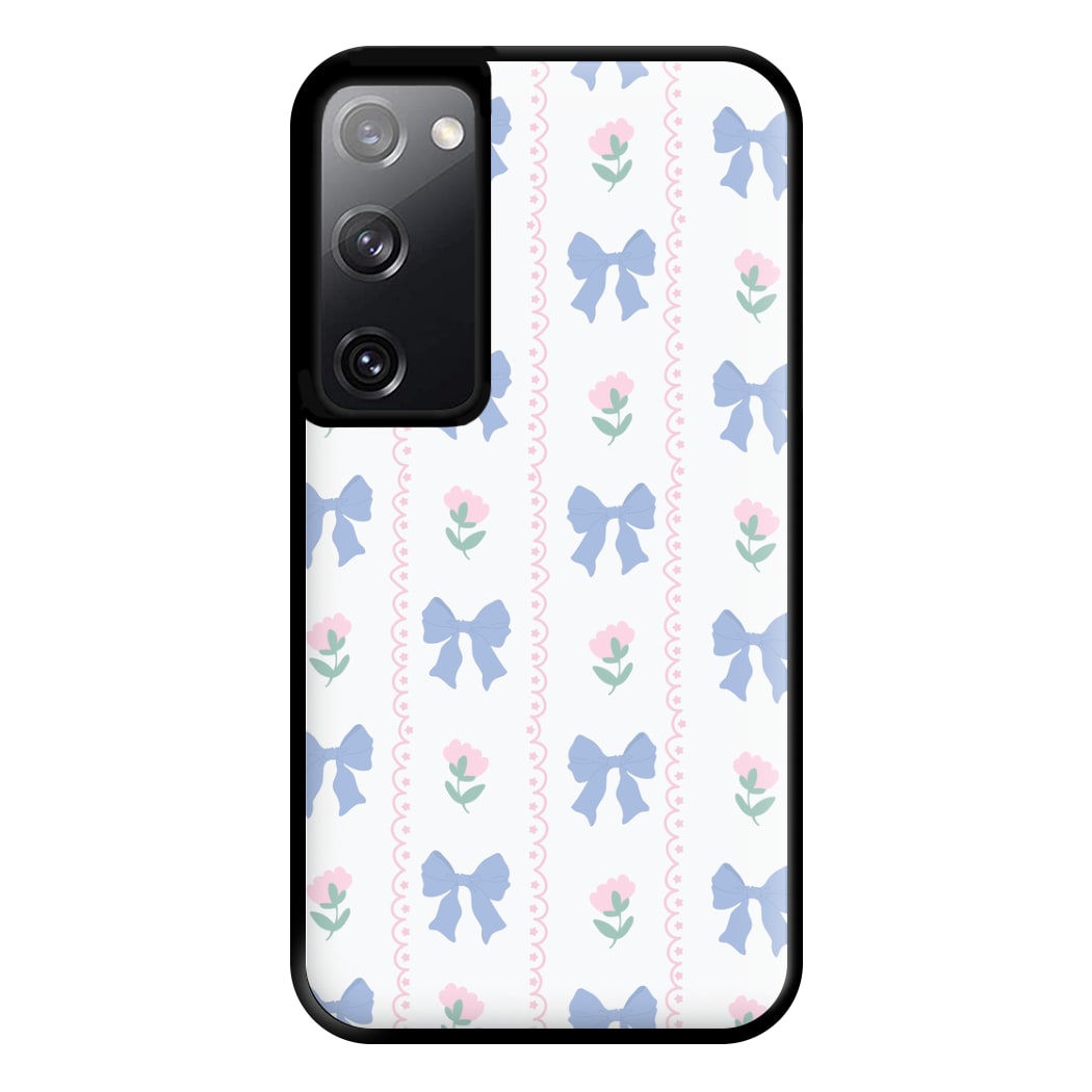 Pink Bows Pattern - Clean Girl Aesthetic Phone Case for Galaxy S20