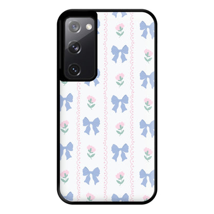 Pink Bows Pattern - Clean Girl Aesthetic Phone Case for Galaxy S20FE