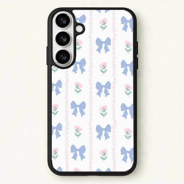 Pink Bows Pattern - Clean Girl Aesthetic Phone Case for Galaxy S26