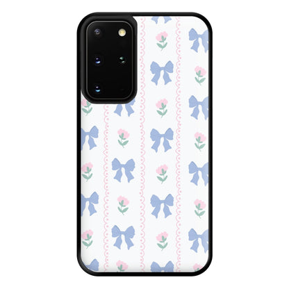 Pink Bows Pattern - Clean Girl Aesthetic Phone Case for Galaxy S20 Plus