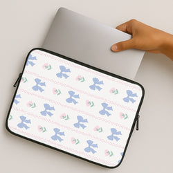 Pink Bows Pattern - Clean Girl Aesthetic MacBook Case