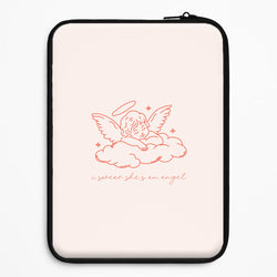 I Swear Shes An Angel - Clean Girl Aesthetic Universal Laptop Sleeve