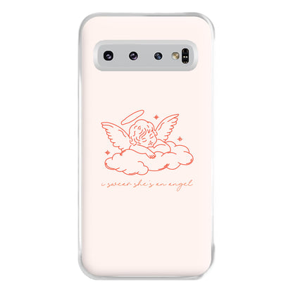 I Swear Shes An Angel - Clean Girl Aesthetic Phone Case for Galaxy S10 Plus