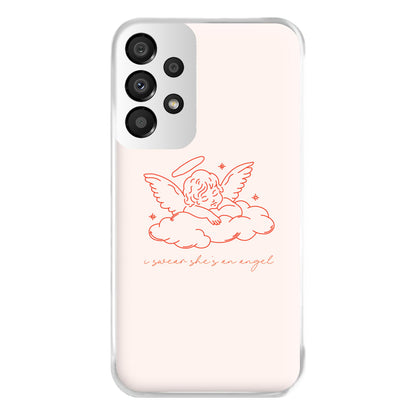 I Swear Shes An Angel - Clean Girl Aesthetic Phone Case for Galaxy A33