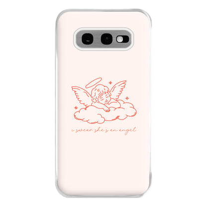 I Swear Shes An Angel - Clean Girl Aesthetic Phone Case for Galaxy S10e