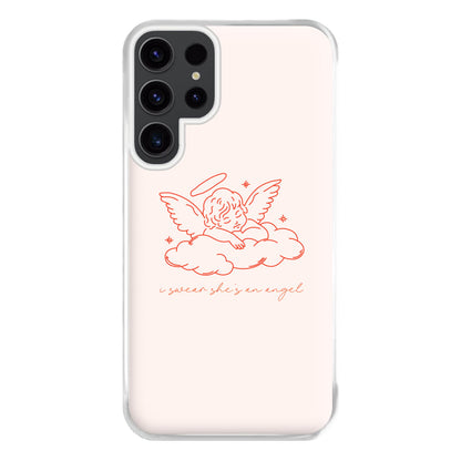 I Swear Shes An Angel - Clean Girl Aesthetic Phone Case for Galaxy S23 Ultra