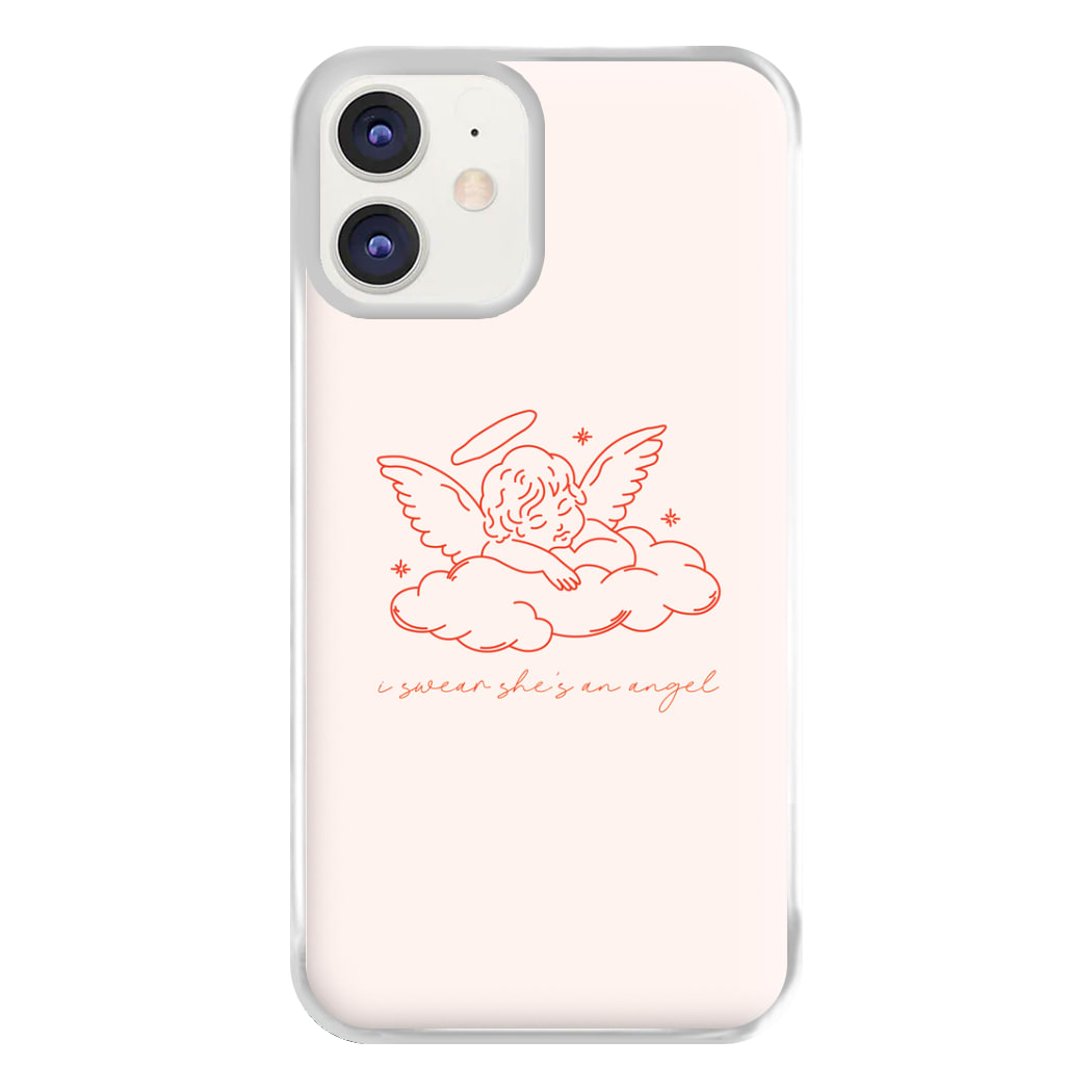 I Swear Shes An Angel - Clean Girl Aesthetic Phone Case for iPhone 12 / 12 Pro