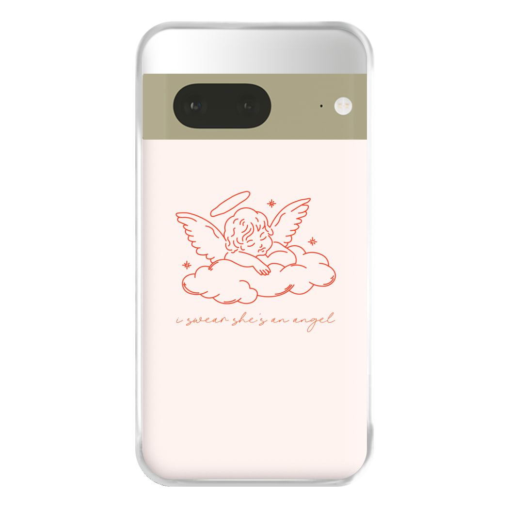 I Swear Shes An Angel - Clean Girl Aesthetic Phone Case for Google Pixel 7a