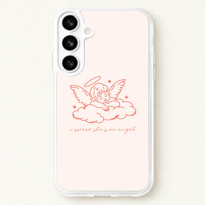 I Swear Shes An Angel - Clean Girl Aesthetic Phone Case for Galaxy S26