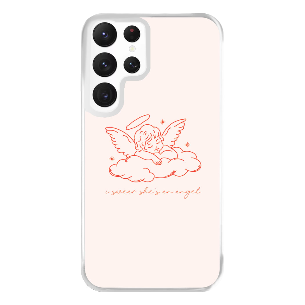 I Swear Shes An Angel - Clean Girl Aesthetic Phone Case for Galaxy S22 Ultra