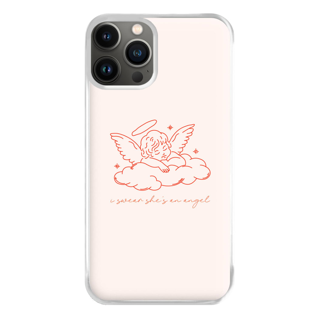 I Swear Shes An Angel - Clean Girl Aesthetic Phone Case for iPhone 13 Pro Max