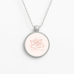 I Swear Shes An Angel - Clean Girl Aesthetic Circle Necklace