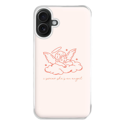 I Swear Shes An Angel - Clean Girl Aesthetic Phone Case for iPhone 16 Plus