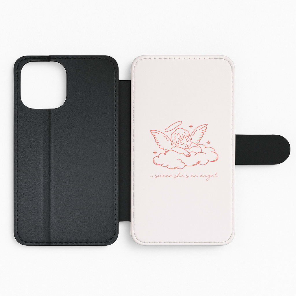 I Swear Shes An Angel - Clean Girl Aesthetic Flip Phone Case