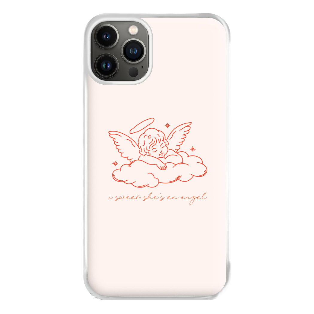 I Swear Shes An Angel - Clean Girl Aesthetic Phone Case for iPhone 13