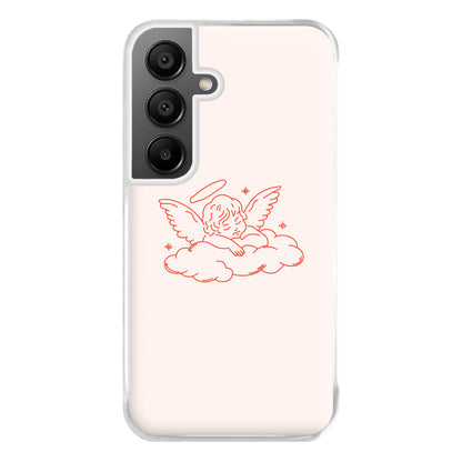 Angel - Clean Girl Aesthetic Phone Case for Galaxy A55