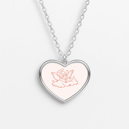 Angel - Clean Girl Aesthetic Heart Necklace