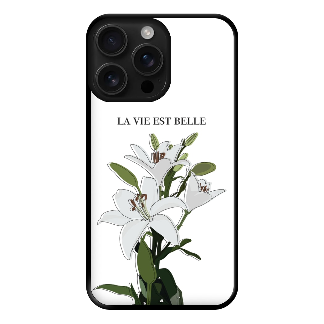 La Vie Est Belle - Clean Girl Aesthetic Phone Case for iPhone 16 Pro Max