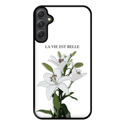 La Vie Est Belle - Clean Girl Aesthetic Phone Case for Galaxy A14