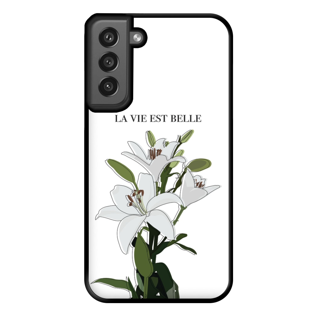 La Vie Est Belle - Clean Girl Aesthetic Phone Case for Galaxy S21FE