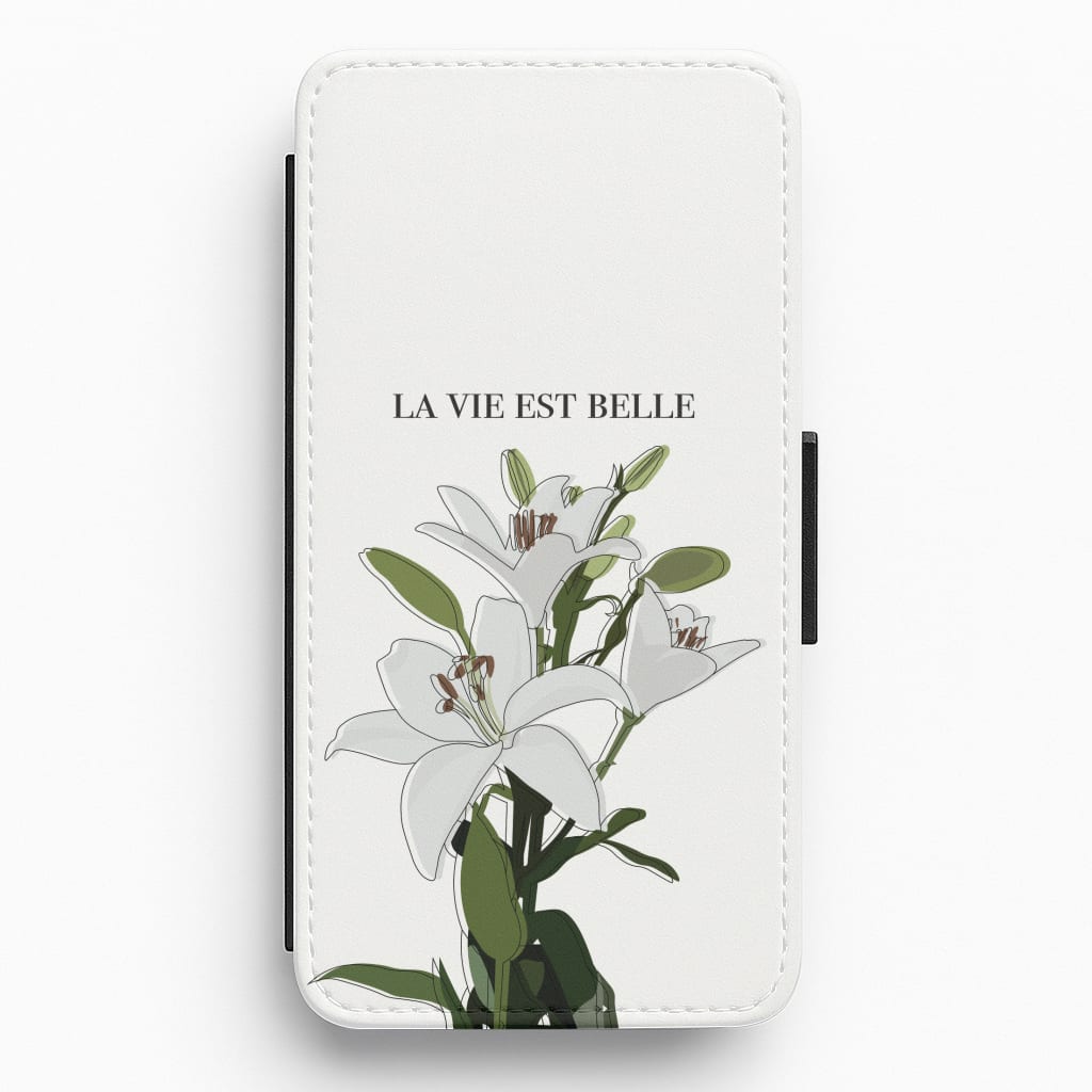 La Vie Est Belle - Clean Girl Aesthetic Flip / Wallet Phone Case