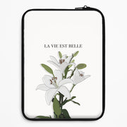 La Vie Est Belle - Clean Girl Aesthetic Laptop Sleeve 1