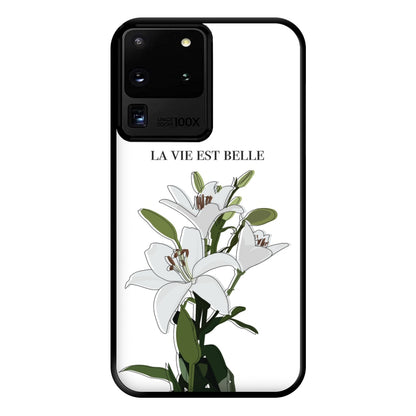 La Vie Est Belle - Clean Girl Aesthetic Phone Case for Galaxy S20 Ultra