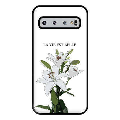 La Vie Est Belle - Clean Girl Aesthetic Phone Case for Galaxy S10 Plus