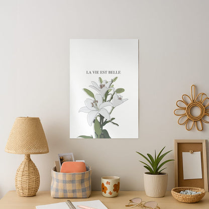 La Vie Est Belle - Clean Girl Aesthetic Art Print