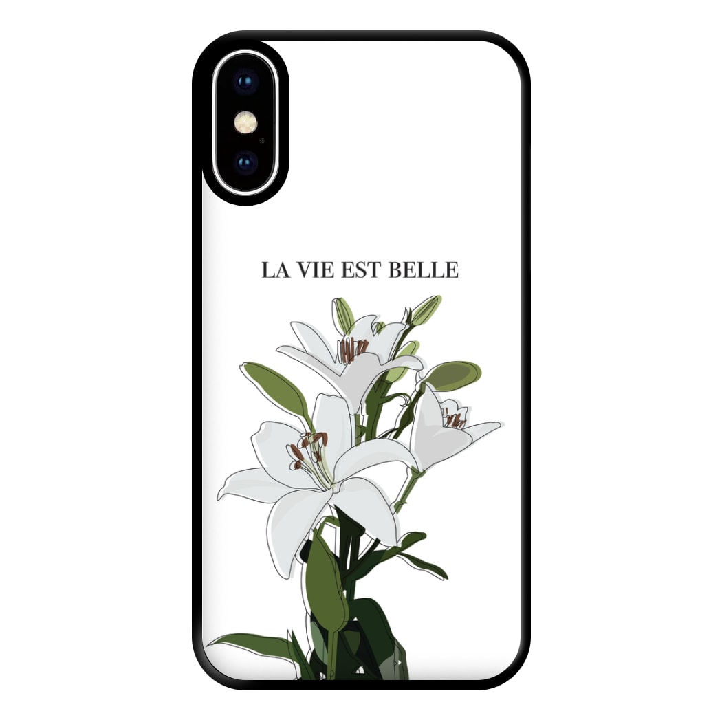 La Vie Est Belle - Clean Girl Aesthetic Phone Case for iPhone XS Max