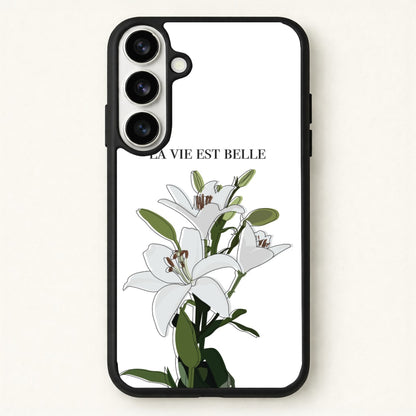 La Vie Est Belle - Clean Girl Aesthetic Phone Case for Galaxy S26 Plus