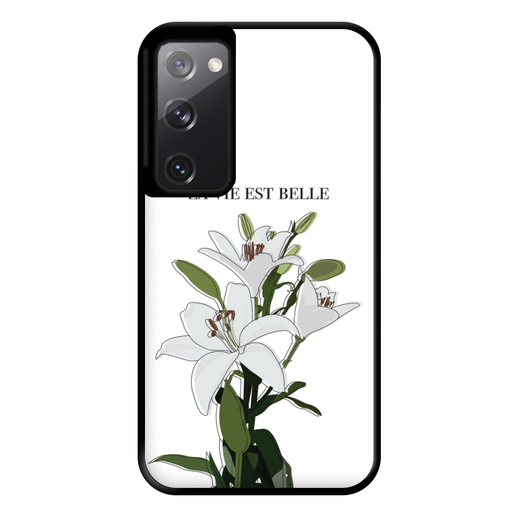 La Vie Est Belle - Clean Girl Aesthetic Phone Case for Galaxy S20FE