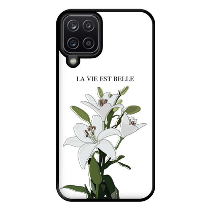 La Vie Est Belle - Clean Girl Aesthetic Phone Case for Galaxy A12