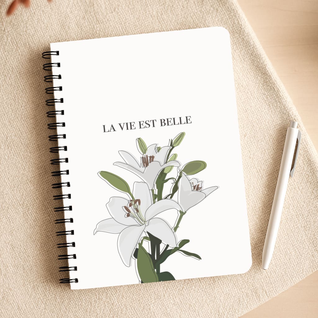 La Vie Est Belle - Clean Girl Aesthetic Notepad