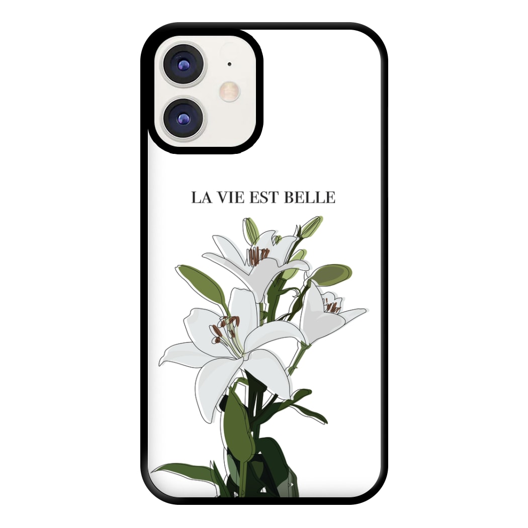 La Vie Est Belle - Clean Girl Aesthetic Phone Case for iPhone 12 / 12 Pro