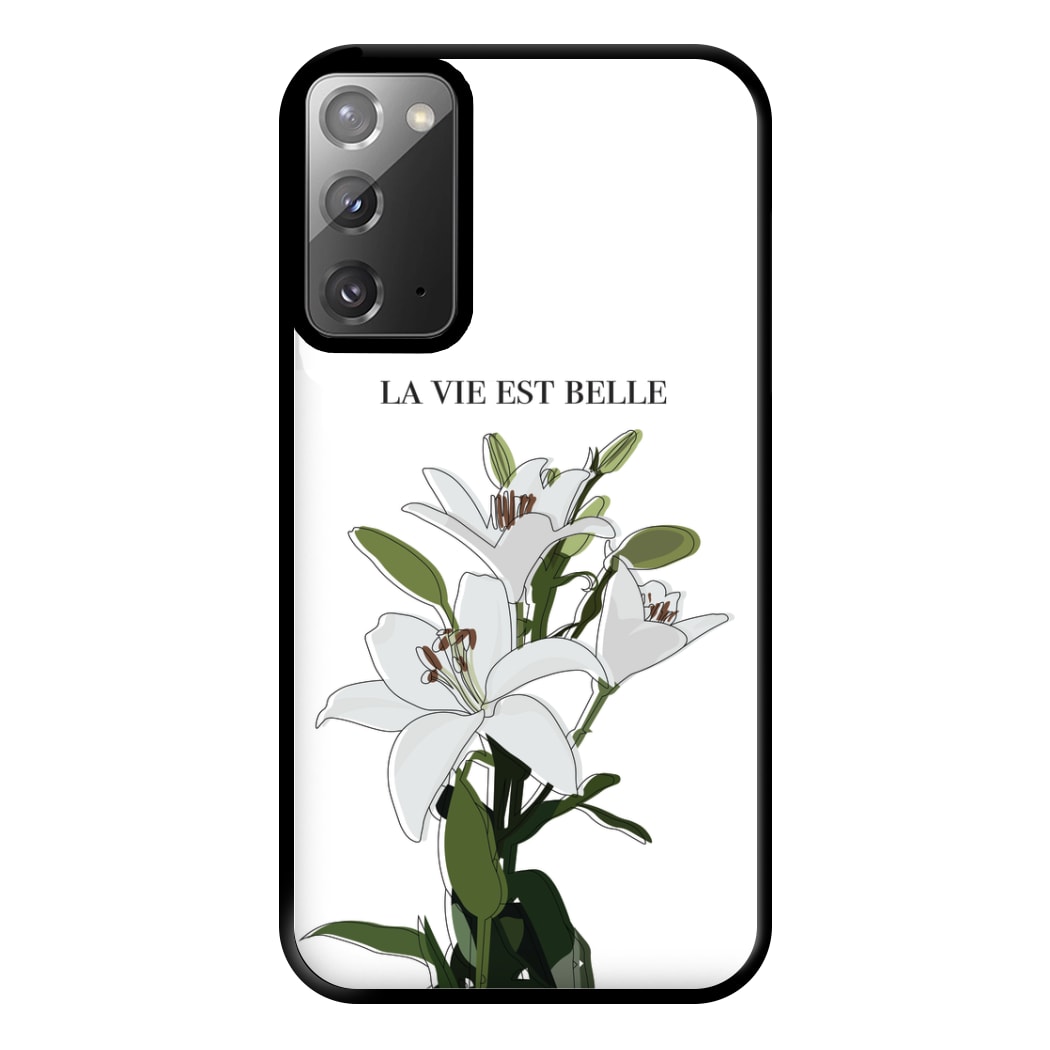 La Vie Est Belle - Clean Girl Aesthetic Phone Case for Galaxy Note 20 Ultra