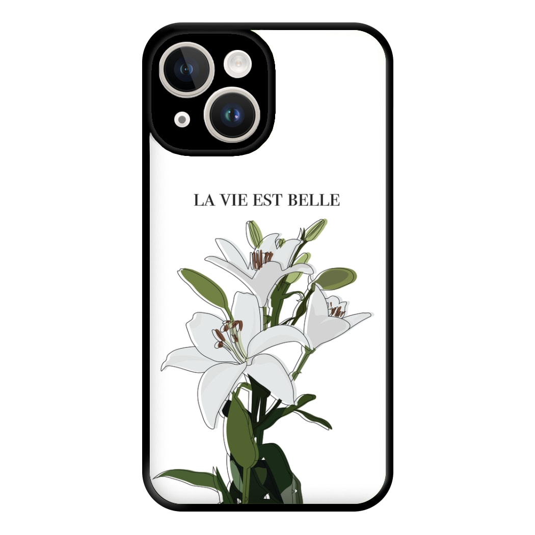 La Vie Est Belle - Clean Girl Aesthetic Phone Case for iPhone 14