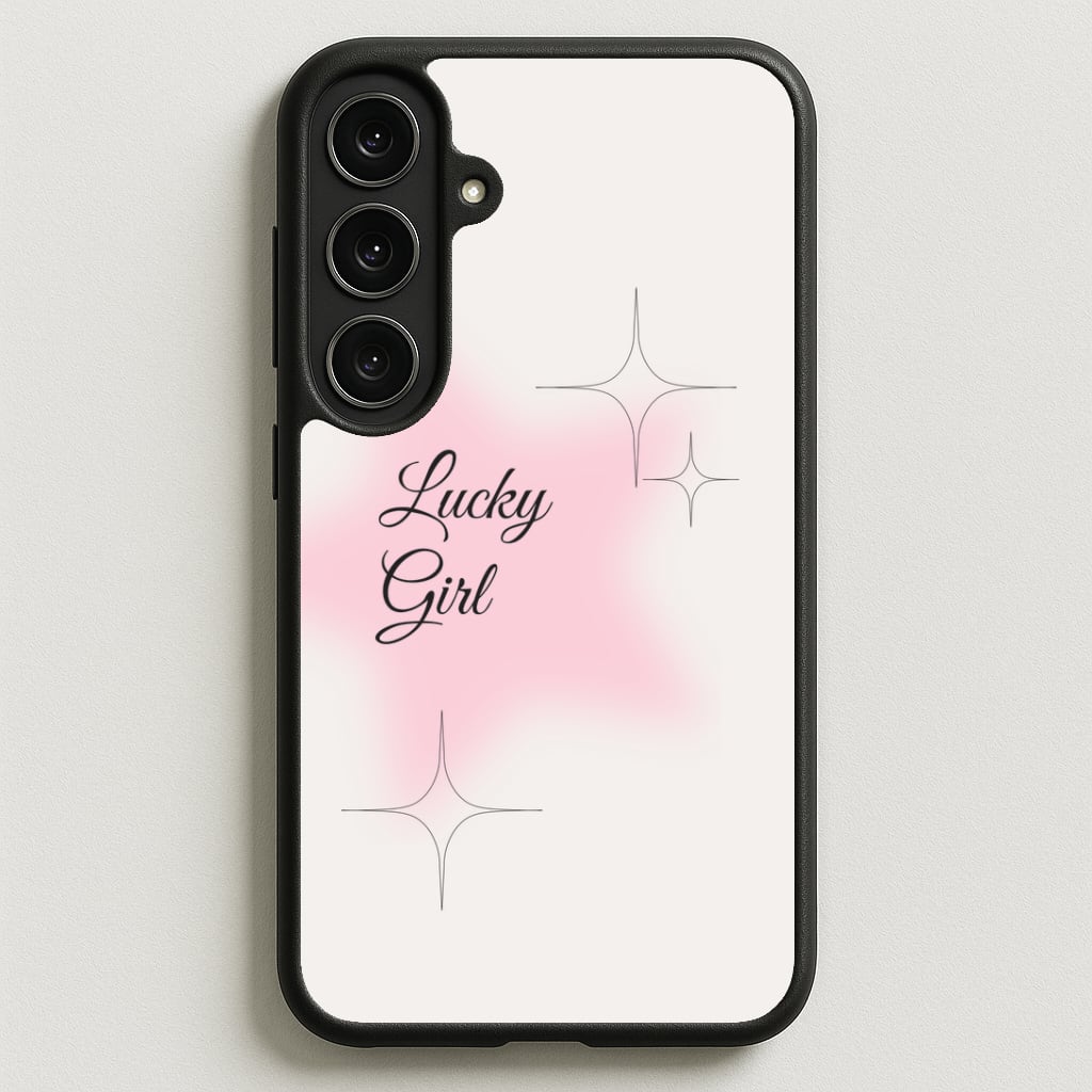 Lucky Girl - Clean Girl Aesthetic Phone Case for Galaxy S25FE
